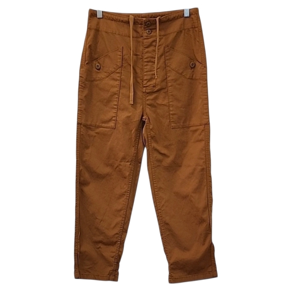 Currently Elliott 98% Cotton Brown Cargo Women's Pants Size 26 - Picture 2 of 16